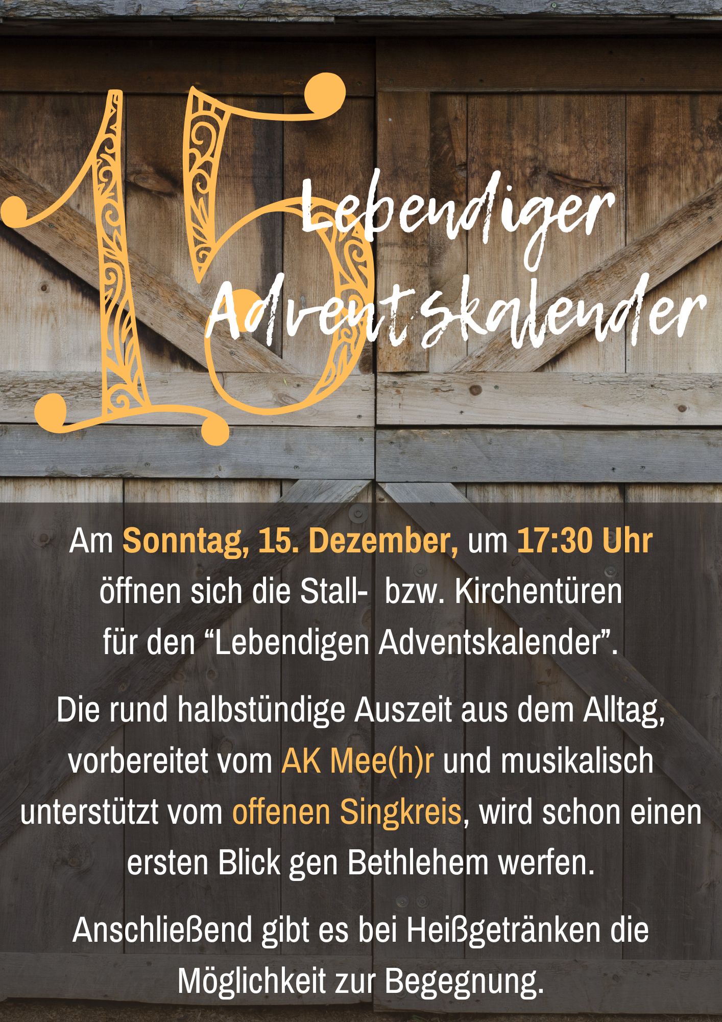 Lebendiger Adventskalender